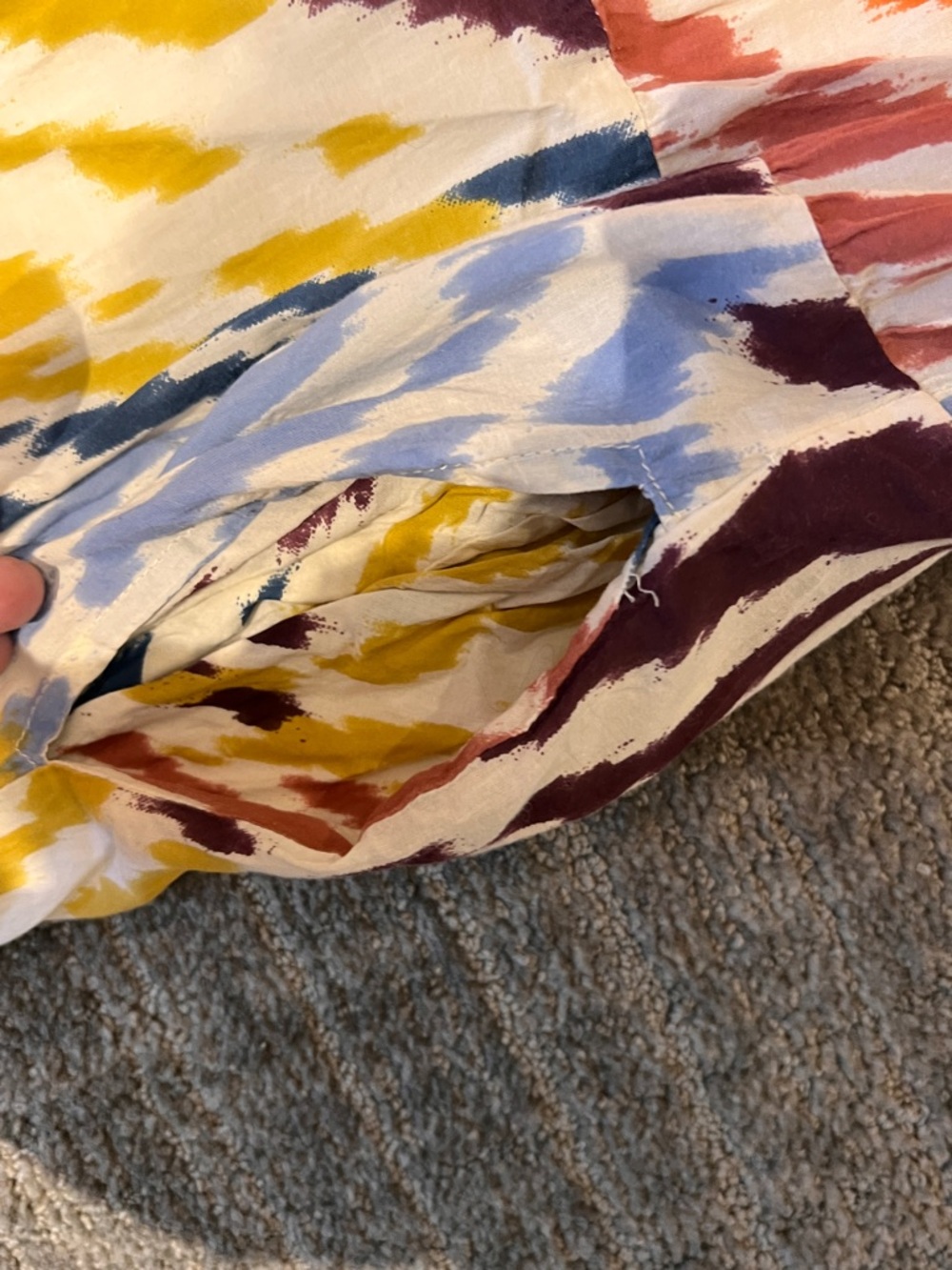 Tahari Multicolor Tiered Maxi Dress with Abstract Print - Picture 5 of 14